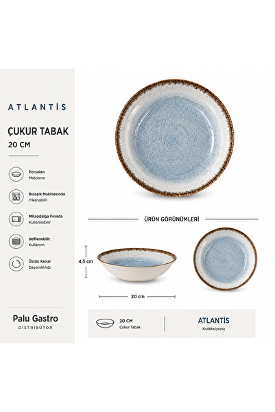 Kütahya Atlantis 20 cm Deep Plate – Nature-Inspired Aesthetic Presentations
