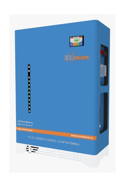 Ecosolaris Acumulator Blue Power LiFePo4 51.2V 280Ah 14.33kWh