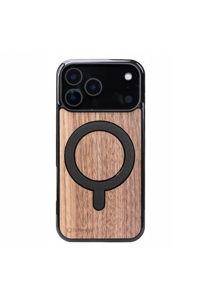BewooDesign Husă din lemn Bewood pentru iPhone 17 Pro Max, Nucă americană, cu...