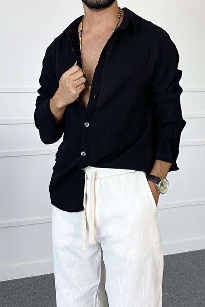 Alışveriş Sokağı Thin Muslin Fabric Shirt
