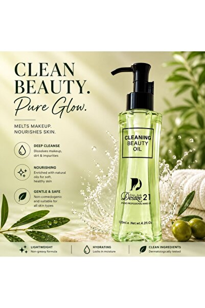 Desire21 Aloe Vera Cleaning Beauty Oil – Soothing Cleansing & Makeup Remover Oil