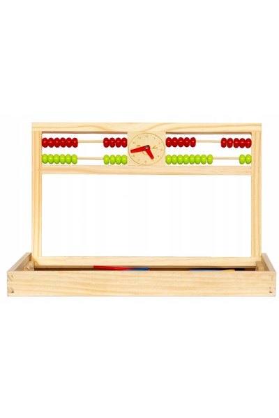 Kathay-Haster Tablă educativă multifuncțională din lemn 2 în 1