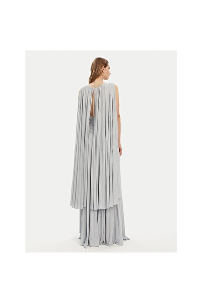 Elisabetta Franchi Rochie de seară pentru femei ABR1351E2 Argintie