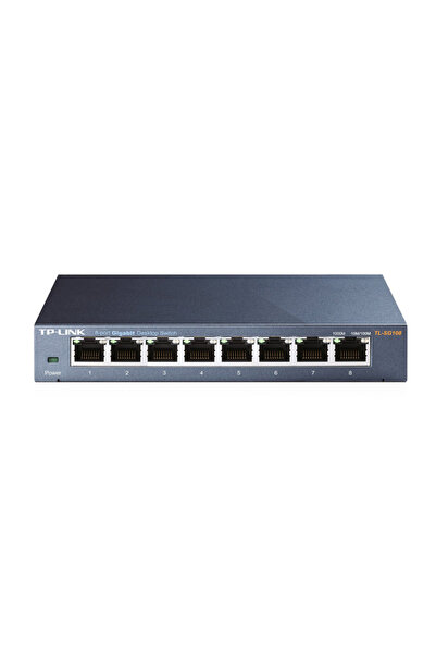 TP-LINK Επιτραπέζιος Διακόπτης (Switch) TL-SG108, 8 Θύρες, 10/100/1000Mbps, Έ...
