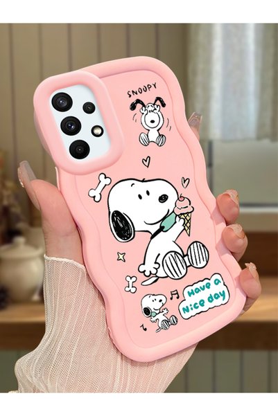Hontinga Samsung Galaxy A73 Compatible Case Camera Protector Pink Silicone Co...