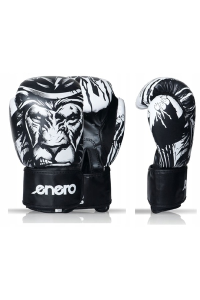 Enero Mănuși de box Tiger (mărimea 12oz) Negru-alb