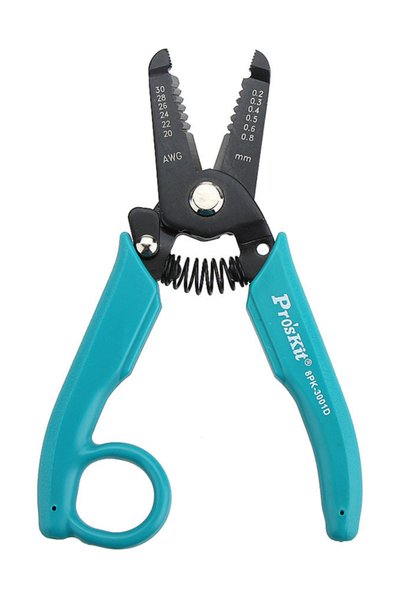 Proskit Απογυμνωτής καλωδίων 8PK-3001D, 0.2-0.8mm/30-20AWG, 156mm