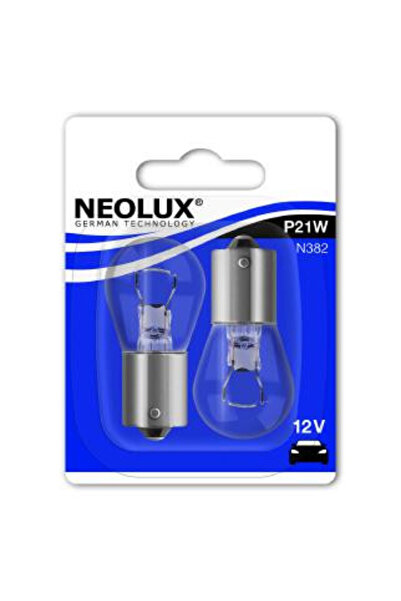 NEOLUX Bec P21W 12V 21W BA15s Set 2 buc