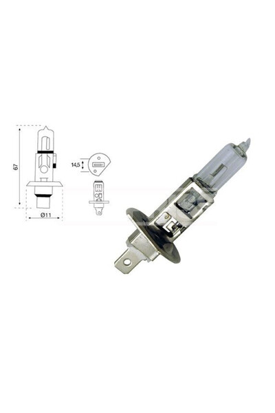 CARPRISS Bec H1 24V 75W P14.5s