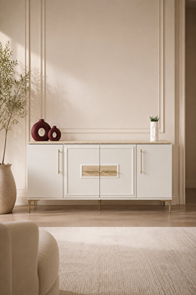 Lisso Home Safir Konsol Traverten-Aytaşı 180x41, H:84cm