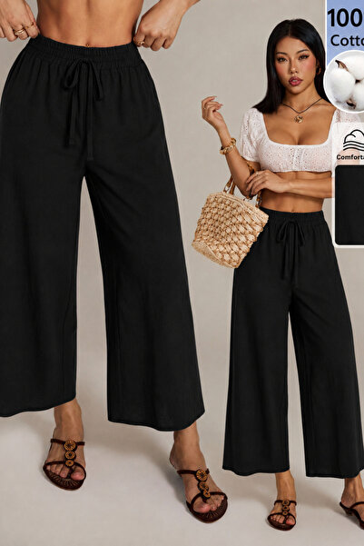 COOL TARZ Women's Linen Blend Wide-Leg Palazzo Pants – Comfortable Summer Pan...