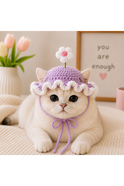 mühre Daisy Detail Cat Hat Pet Accessory