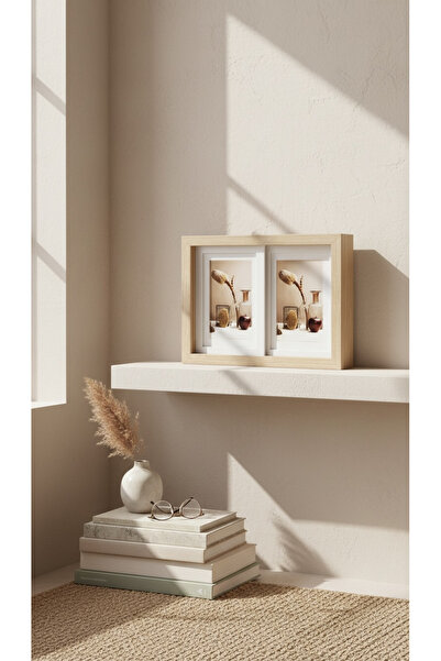 zezedesing Sliding Movable Double Photo Frame 10X15 cm Compatible |   Decorat...
