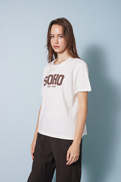 Nisan Pöti̇kare Patch Detail Short Sleeve T-Shirt