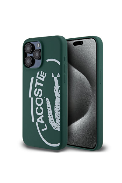 OEM Lacoste Oval Logo Hard Case Θήκη προστασίας από Σιλικόνη για iPhone 15 Pr...
