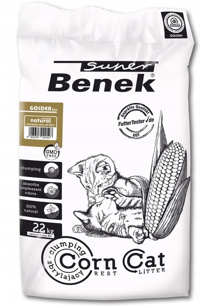 NO BRAND Hrana pentru pisici SUPER BENEK Corn Cat Ultra Natural 22534 35 L