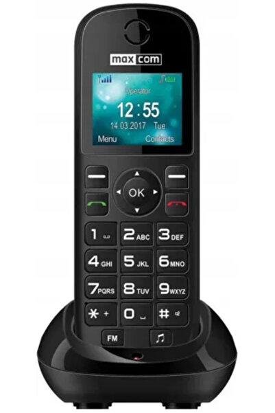 MAXCOM Telefon GSM Comfort MM35D SE negru cu incarcator birou display 1.77