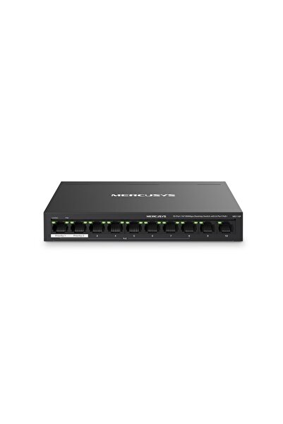NO BRAND Switch MERCUSYS MS110P Fast Ethernet, 10 porturi, funcție PoE+