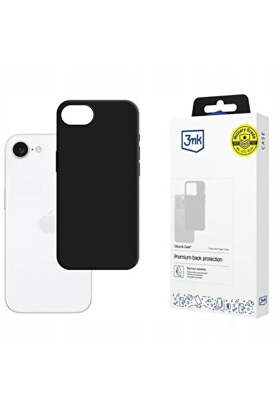NO BRAND Husă silicon Etui 3MK pentru Apple iPhone SE 4 Negru