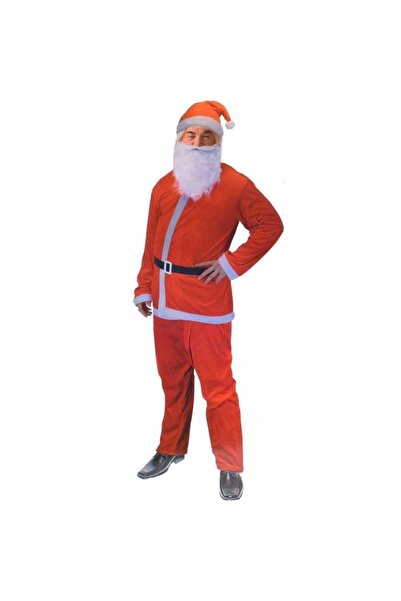 NO BRAND Costum Moș Crăciun DECORAȚIUNE DE CRĂCIUN 645934 (5 articole)