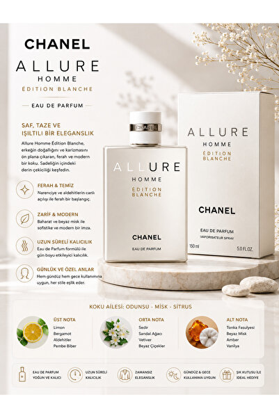 Chanel Allure Homme Édition Blanche Eau De Parfum 150 ml - Odunsu Narenciye F...