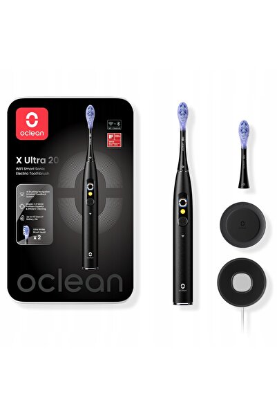 NO BRAND OCLEAN X Ultra 20 Perie sonică neagră 2 vârfuri