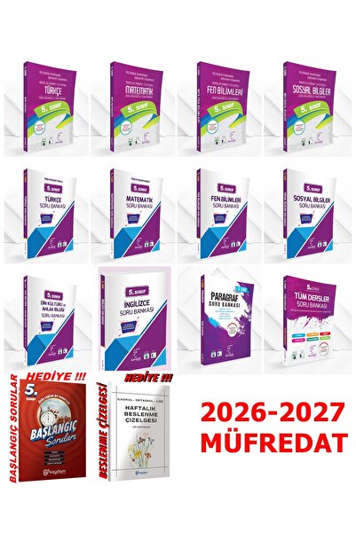2026-2027 MÜFREDAT 5.SINIF KONU ANLATIM MPS+TÜM DERSLER SORU BANKASI SETİ KAREKÖK