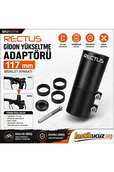 Rectus GİDON YÜKSELTME ADAPTÖRÜ 117 MM BİSİKLET APARATI