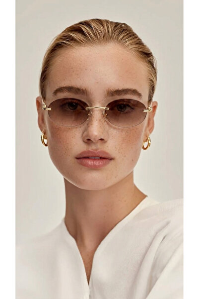 ZENIT Marla Brown Oval Women's Sunglasses |   52 with Additional Protection a...