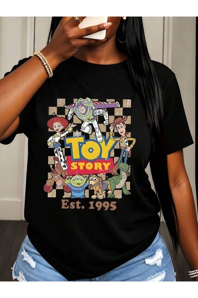SVART WEAR Toy Story Printed Oversize Crew Neck Summer T-Shirt