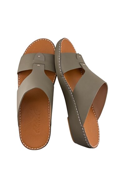 Cirino ( N-2700 ) Handmade Arabic Men's Slippers | Outdoor Arabic Sandals For...