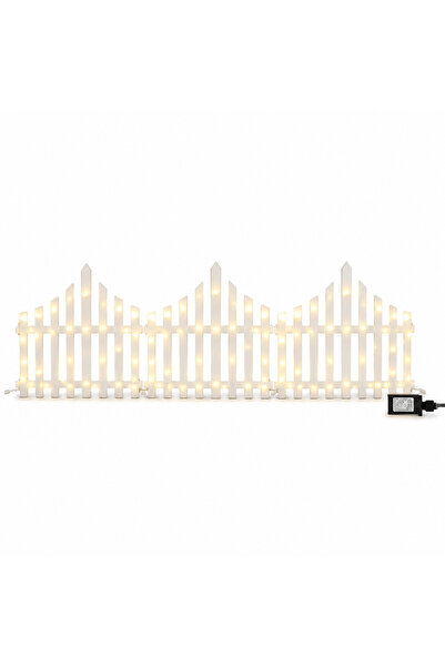 iTin Gard decorativ LED 3 m, lumina alb cald, 8 moduri, interconectabil, exte...