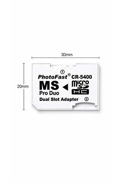 ULTRATEKNO MS Pro Duo Memory Stick Adaptörü microSD - microSDHC Kart Dönüştürücü PSP ve Sony Cihazlarla Uyumlu