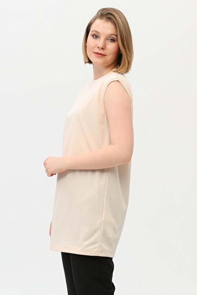 Bwest Sude Zero Sleeve Undergarment Tunic - Cream