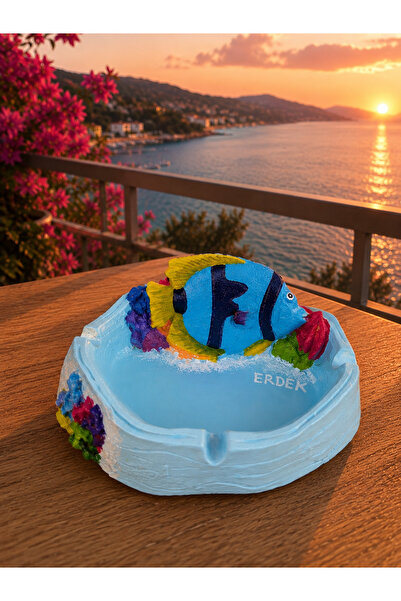 Yıldız İskandinav Handmade Ashtray, Decorative Ashtray, Nautical Themed Ashtr...