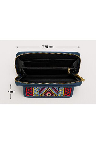 Kanyaka Indian Handcrafted Kutchi Embroidered Wallet
