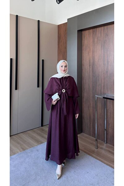 Trend Marfa Modal Fabric Dress with Accessory Detail