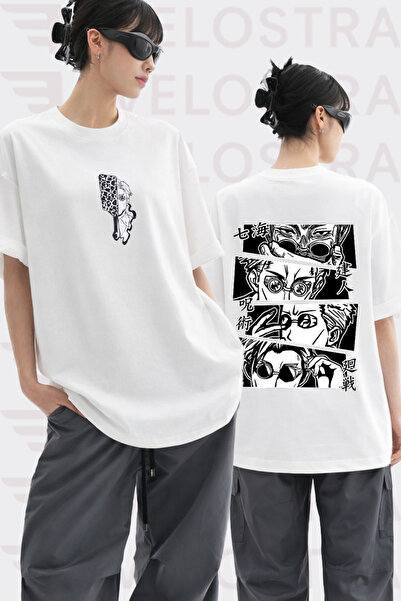 Velostra Unisex Jujutsu Kaisen Nanami Anime Printed Oversize Crew Neck Cotton...