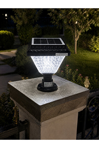 wall 30 wat kablosuz güneş panelli solar bahçe armatürü beyaz ışık