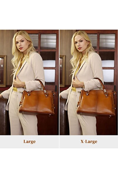 Kattee Women Genuine Leather Purses and Handbags Satchel Tote Shoulder Bag
