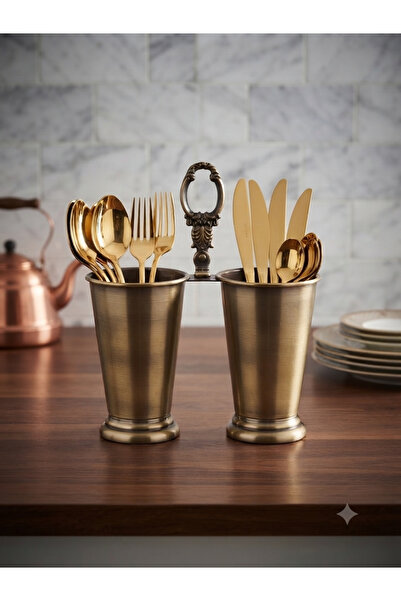 PARILTI HOME COLLECTİON طقم أدوات المائدة الفاخرة للتقديم في المطبخ، طقم شوكة...