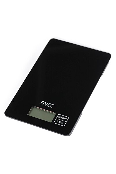 OEM Cântar digital de bucătărie cu ecran LCD, din sticlă neagră, capacitate 8 kg