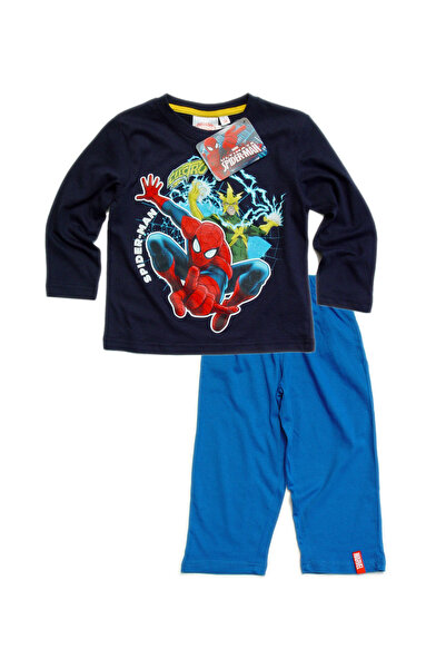 Marvel Spider-Man Classics Σπάιντερ-Μαν ναυτικό μπλε πιτζάμες 3-8 ετών με στά...