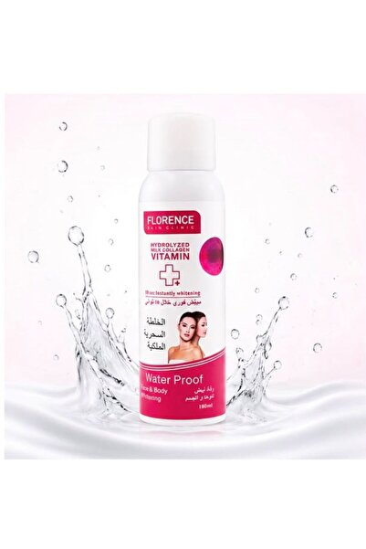 Florence Milk Collagen Vitamin Brightening Spray – Waterproof Skin Tone Enhan...