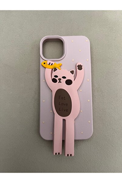 İPHONE 13-14 UYUMLU 3D FİGÜRLÜ STANDLI TELEFON KILIF