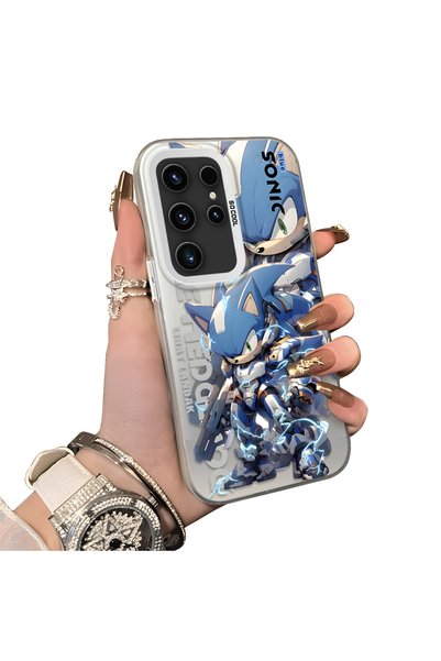ucuc Samsung Galaxy S23 Ultra Compatible Hard Acrylic Back Silicone Edge Lens...