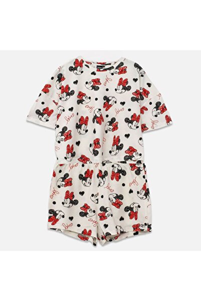 Minnie Mouse Set pijama damă din bumbac, model Minnie Mouse, Small-Medium – c...
