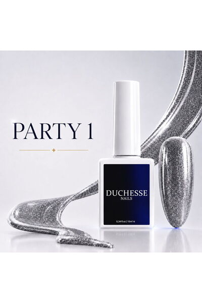 Duchesse Nails Semi-Permanent Nail Polish, HEMA & TPO FREE, Shade PARTY 1, 10 ml