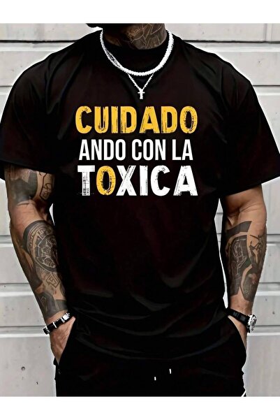 Astogria13 ملابس رجالية بتصميم 'Cuidado Ando Con La Toxica' (عبارة إسبانية)، ...