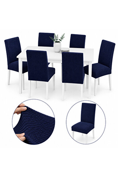 delfin HomeRoy Set 6 Huse Scaune Universale Supra - Elastice Set 6 bucăți